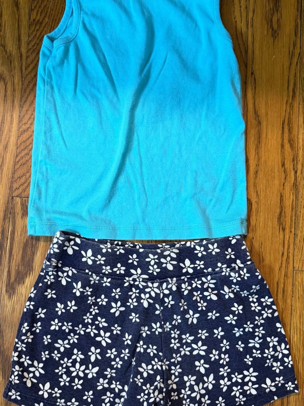 Gymboree Turquoise Knit Tank Top with Logo - Picture 3 of 7